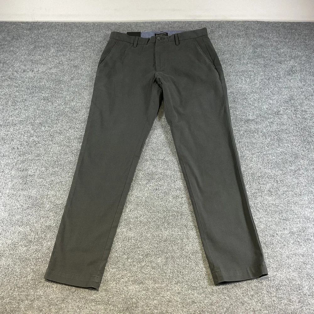 Banana Republic Mason Chino Pants 31x32 Black Stretch Casual Mens Slim Fit NEW